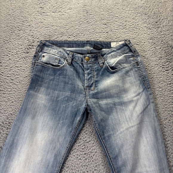 Buffalo David Bitton Light Blue Slim Straight Jeans - Picture 2 of 9